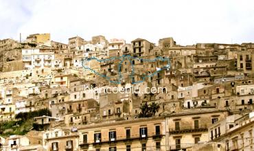 typical sicilian town in baroque style