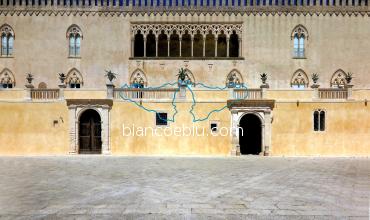 facciata del castello di donnafugata