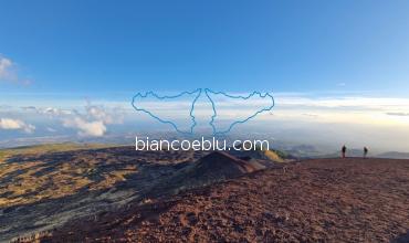 bellissima vista dal monte Etna 