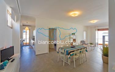 B&B Bianco e Blu - Marina di Ragusa - Crono Crono nuovo appartamento in affitto fronte mare per le vacanze a marina di ragusa soggiorno