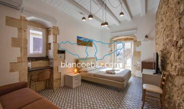 double bedroom in the bed and breakfast bianco e blu in marina di ragusa