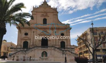 in the main square of ispica the old san giovanni church