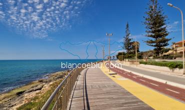 the new cycling path west side of the town