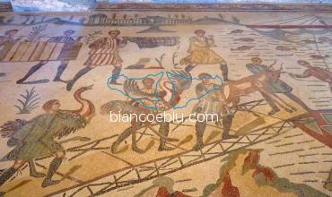the mosaics in piazza armerina represent hunting beats