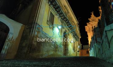 in ragusa ibla a baroque building from wealthy family