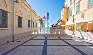 in marina di ragusa the new square is facing the sea